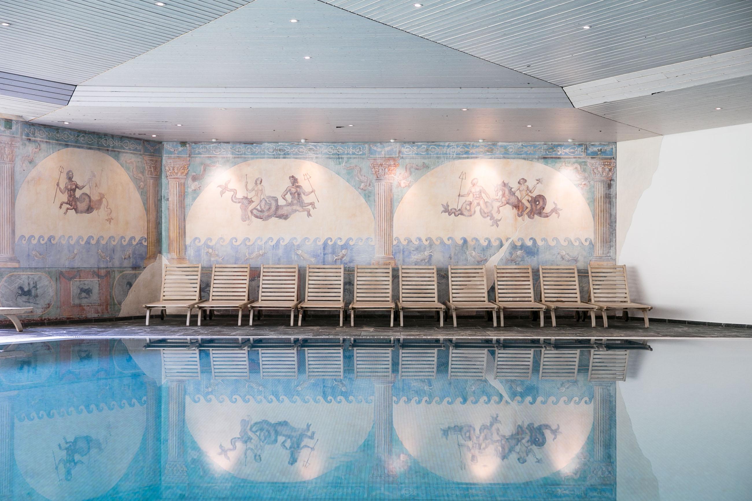 Hotel Stahlbad beschikt over een overdekt zwembad.